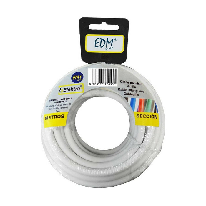 Kabel EDM 2 x 1,5 mm 10 m Weiß