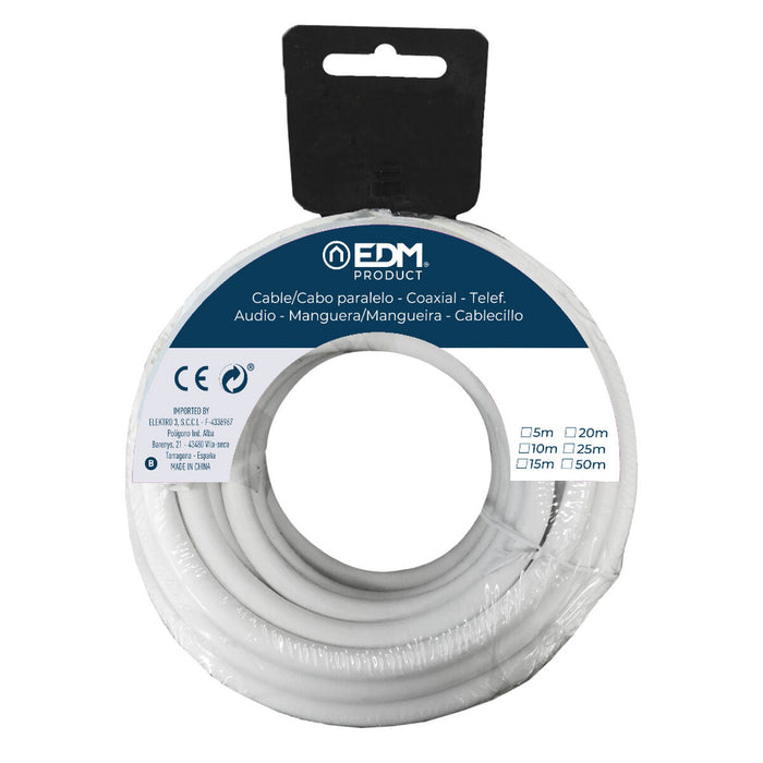 Kabel EDM 2 x 1,5 mm 10 m Weiß