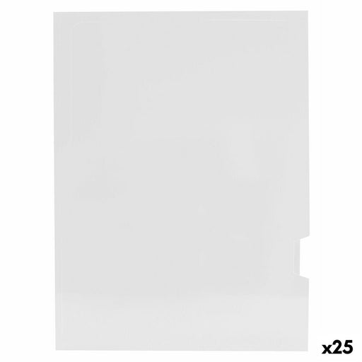 Unterordner Elba Weiß A4 Plastifiziert 25 Stücke