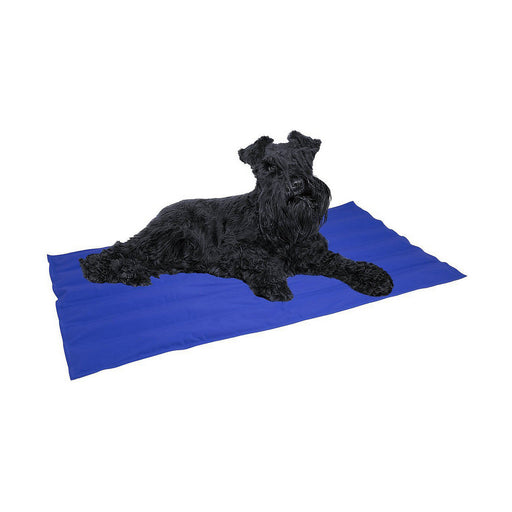 Hundeteppich Nayeco 90 x 105 cm Blau Acryl Kühlgel gefertigt