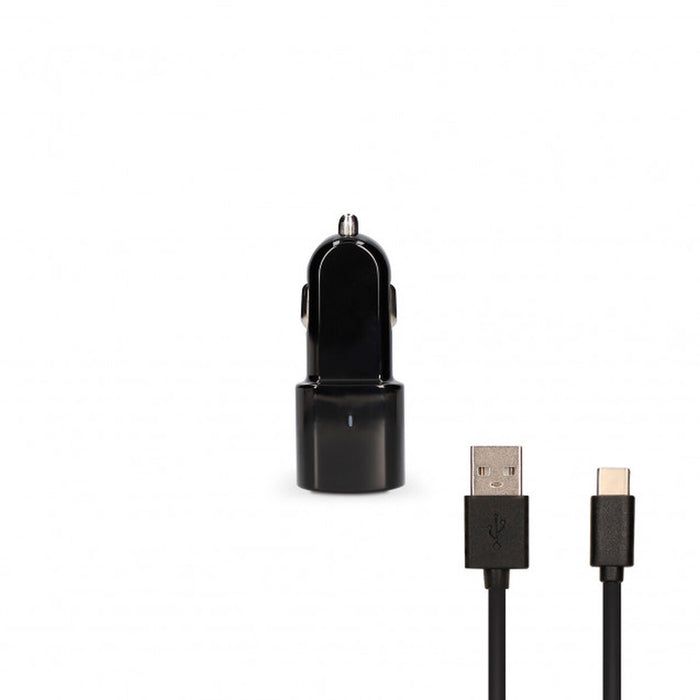 Ladegerät fürs Auto Contact USB-C (1 m) Schwarz