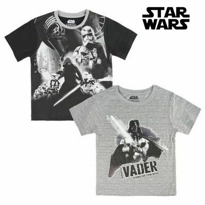 Kurzarm-T-Shirt für Kinder Star Wars 72677 Schwarz