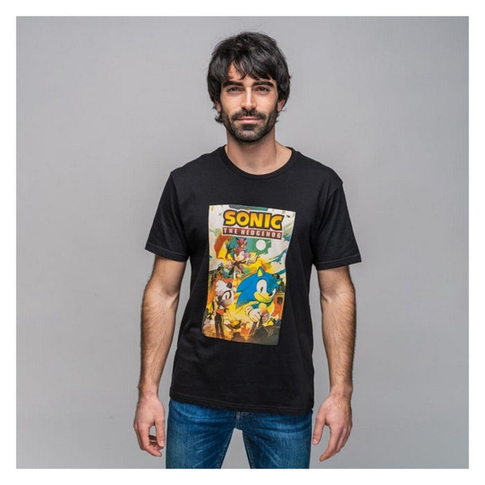 Herren Kurzarm-T-Shirt Sonic