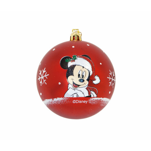 Weihnachtsbaumkugel Mickey Mouse Happy smiles 6 Stück Rot Kunststoff (Ø 8 cm)