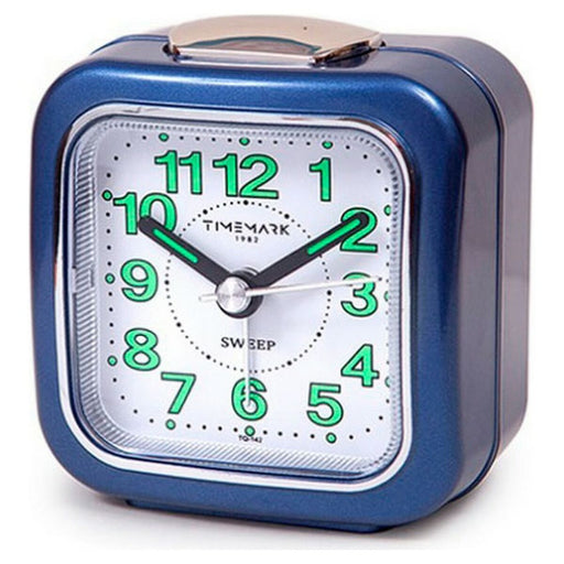 Analoger Wecker Timemark Blau Leise mit ton Nachtbetrieb (7.5 x 8 x 4.5 cm)