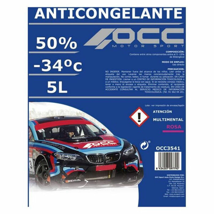 Frostschutzmittel OCC Motorsport 50% Bio Rosa (5 L)