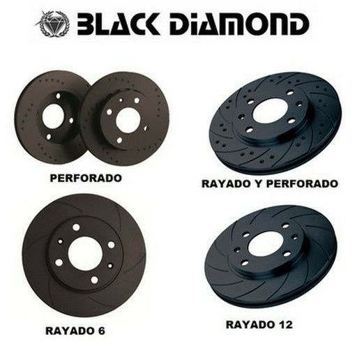 Scheibenbremsen Black Diamond KBD1863CD Rückseite Solide Gebohrt