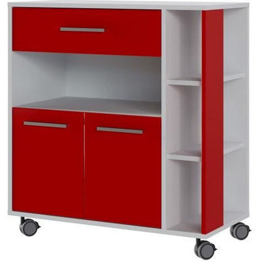 Küchenwagen Rot Weiß ABS (80 x 39 x 87 cm)