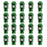 Set Muttern OMP 7075 grün 20 uds M14 x 1,25