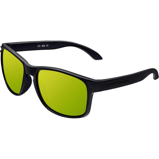 Unisex-Sonnenbrille Northweek Bold Schwarz grün Neongrün (Ø 45 mm)