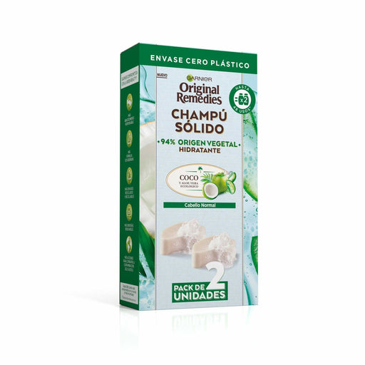 festes Shampoo Garnier Original Remedies X Feuchtigkeitsspendend Coco 2 Stück 60 g
