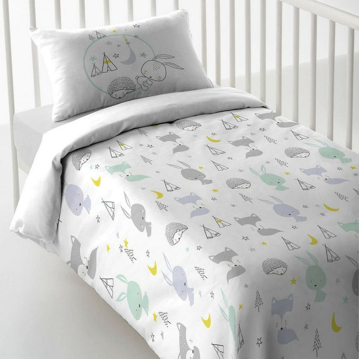 Bettbezug für Babybett Cool Kids Let'S Dream Reversibel 100 x 120 + 20 cm