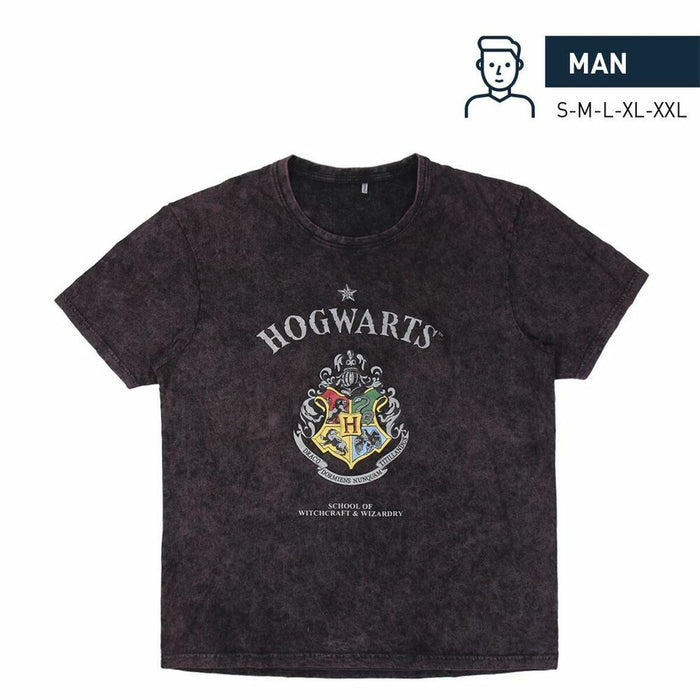 Herren Kurzarm-T-Shirt Harry Potter Grau Dunkelgrau