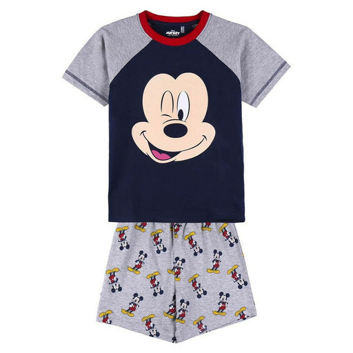 Sommer-Schlafanzug Mickey Mouse Grau