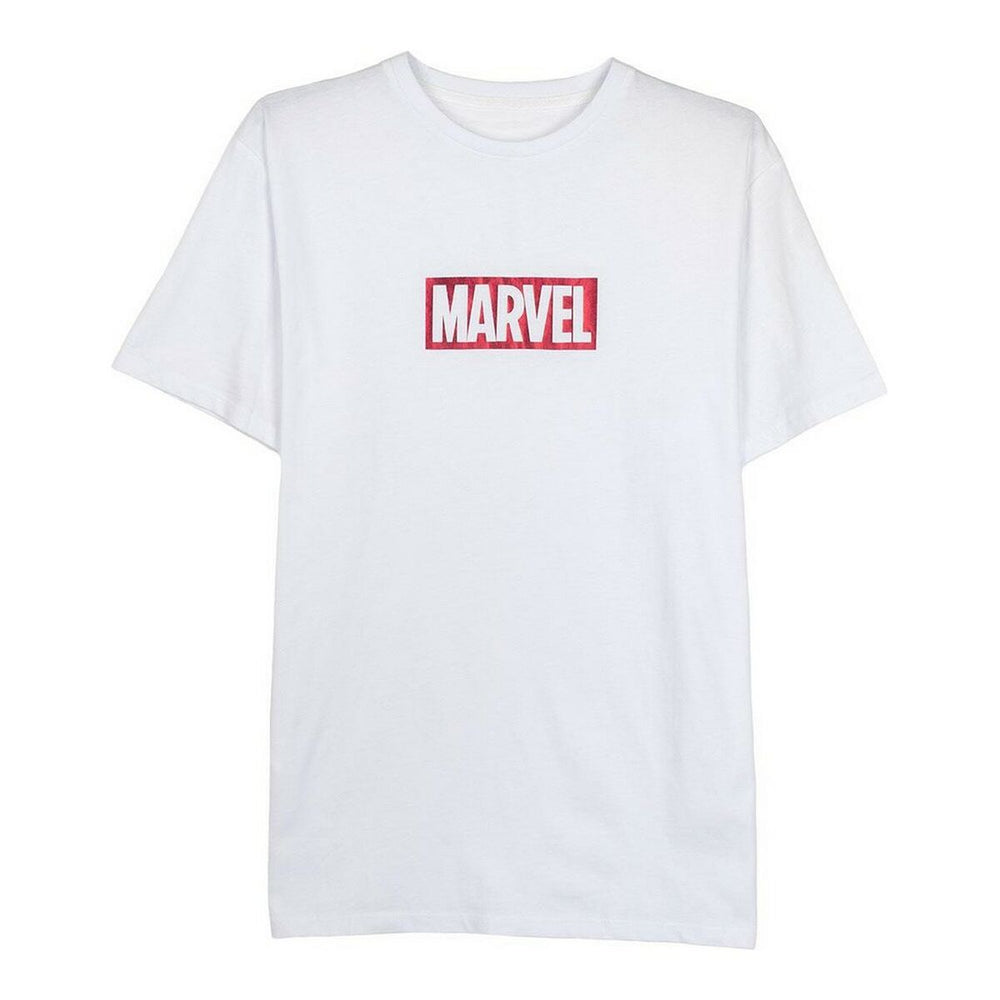 Herren Kurzarm-T-Shirt Marvel Weiß Erwachsene