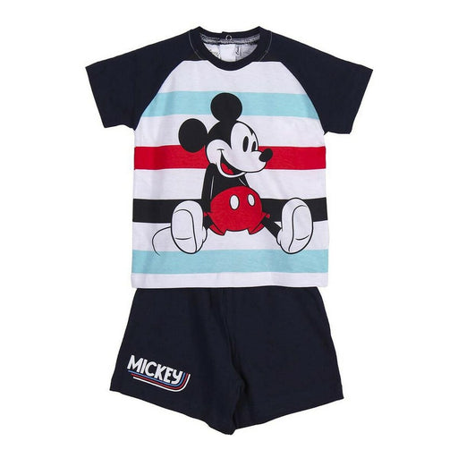 Sommer-Schlafanzug Mickey Mouse Blau