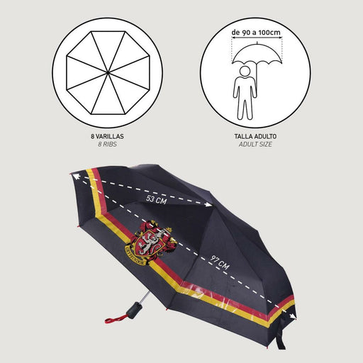 Faltbarer Regenschirm Harry Potter 97 cm Schwarz