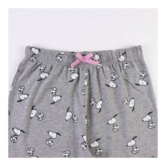 Schlafanzug Snoopy Grau Damen