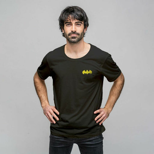 Herren Kurzarm-T-Shirt Batman Schwarz Unisex-Erwachsene