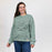 Damen Sweater ohne Kapuze The Mandalorian grün Hellgrün