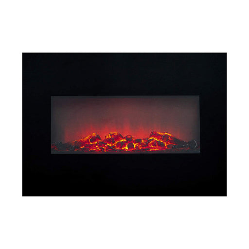 Dekorativer elektrischer Wandkamin Classic Fire Memphis Schwarz 1800 W
