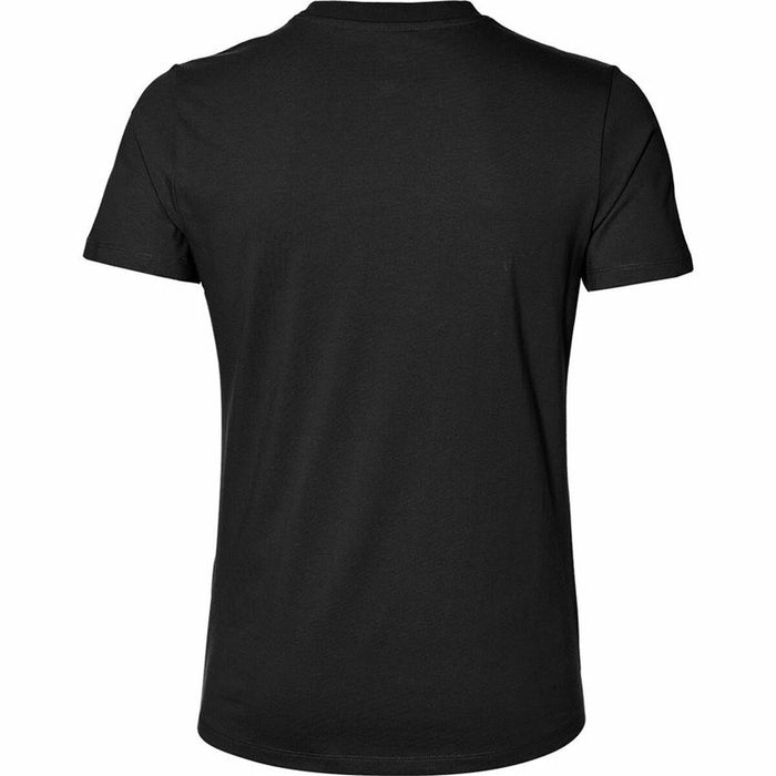 Herren Kurzarm-T-Shirt Asics Big Logo Schwarz