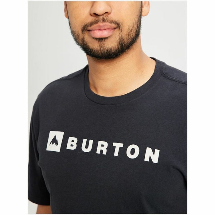 Herren Kurzarm-T-Shirt Burton Horizontal Mountain Schwarz