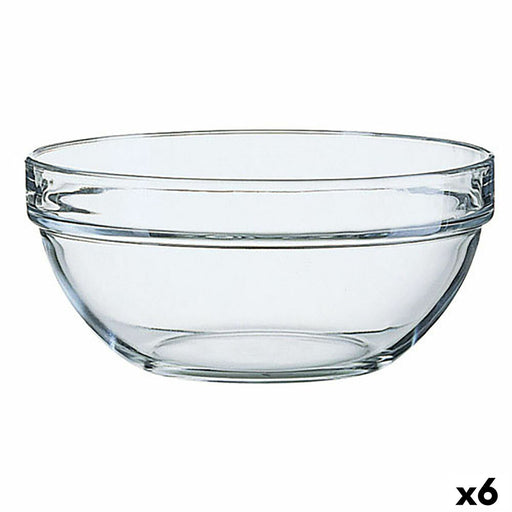 Salatschüssel Luminarc Durchsichtig Glas (23 x 11 cm) (6 Stück)