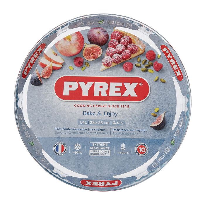 Backform Pyrex Classic Vidrio rund Eben 27,7 x 27,7 x 3,5 cm Durchsichtig (6 Stück)