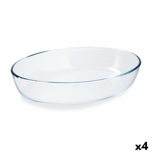 Ofenschüssel Pyrex Classic Vidrio Durchsichtig Glas Oval 30 x 21 x 7 cm (4 Stück)