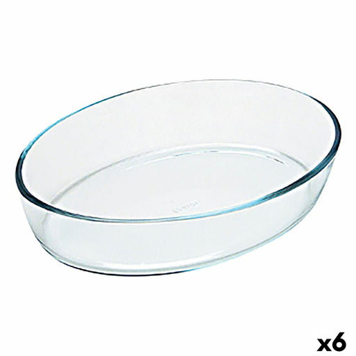 Ofenschüssel Pyrex Classic Vidrio Durchsichtig Glas Oval 35 x 24 x 7 cm (6 Stück)