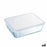 Rechteckige Lunchbox mit Deckel Pyrex Cook & Freeze 22,5 x 17,5 x 6,5 cm 1,5 L Durchsichtig Silikon Glas (6 Stück)