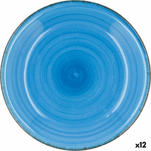 Suppenteller Quid Vita Blau aus Keramik (ø 21,5 cm) (12 Stück)
