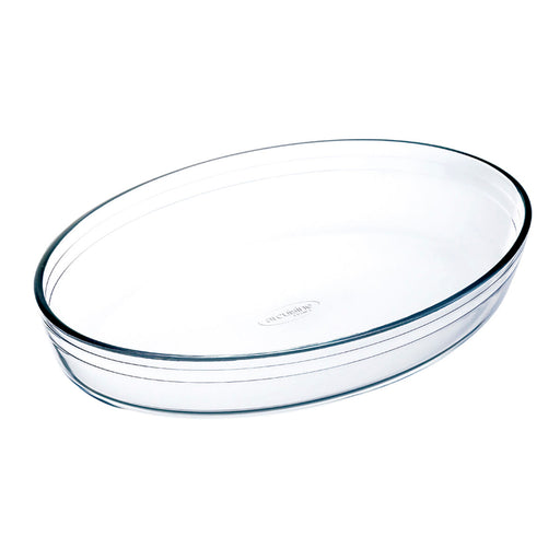 Ofenschüssel Ô Cuisine   Oval 40 x 28 x 7 cm Durchsichtig Glas (4 Stück)