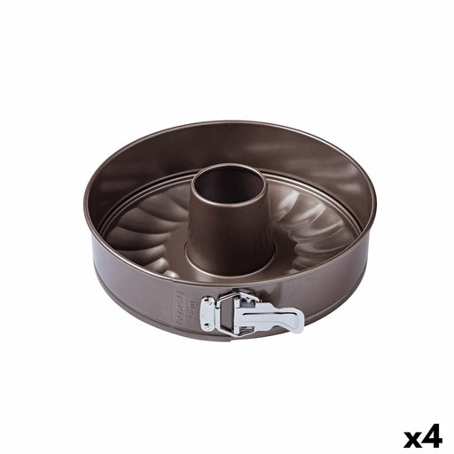 Kuchenspringform Pyrex Asimetria Ring Schwarz Metall 4 Stück Ø 26 cm