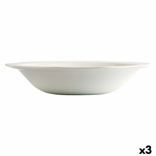 Salatschüssel Churchill Artic aus Keramik Weiß Porcelæn (Ø 27,5 cm) (3 Stück)