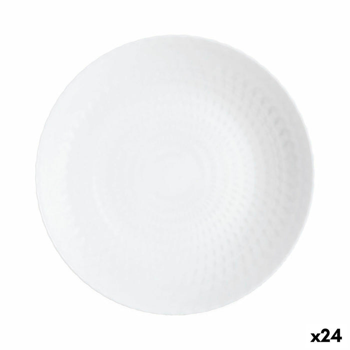 Suppenteller Luminarc Pampille Weiß Glas (20 cm) (24 Stück)