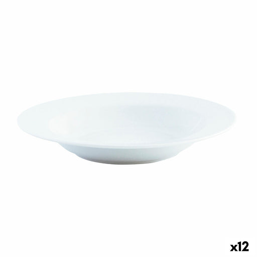 Suppenteller Quid Basic Weiß aus Keramik Ø 21,5 cm (12 Stück)