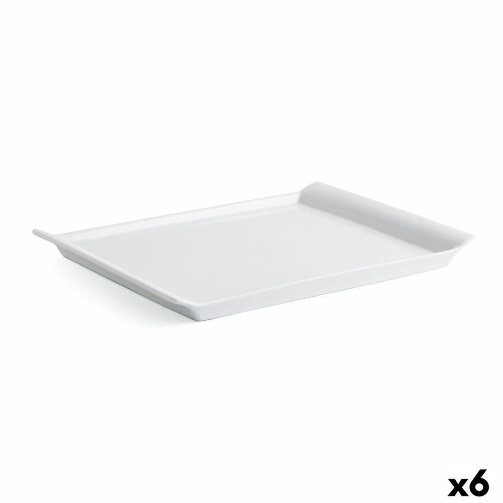 Kochschüssel Quid Gastro Fresh aus Keramik Weiß (31 x 23 cm) (6 Stück)