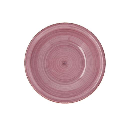 Suppenteller Quid Vita Peoni aus Keramik Rosa Ø 21,5 cm (12 Stück)