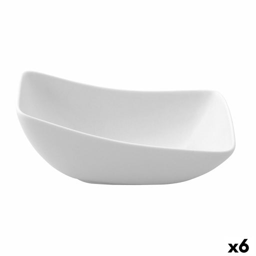 Schale Ariane Vital karriert aus Keramik Weiß (Ø 14 cm) (6 Stück)