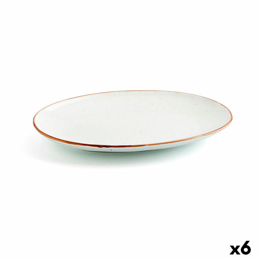 Kochschüssel Ariane Terra Oval aus Keramik Beige (Ø 32 cm) (6 Stück)
