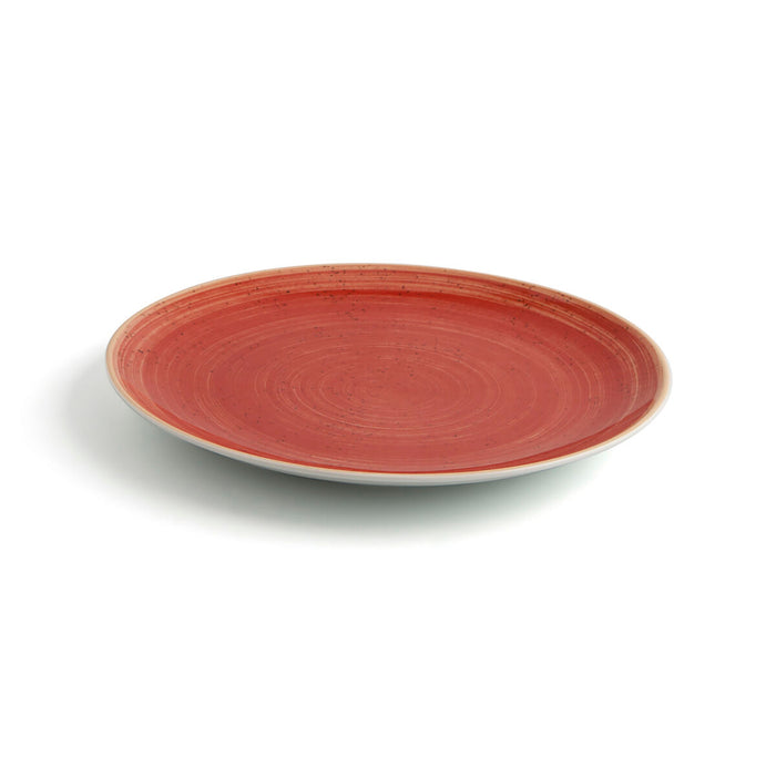 Flacher Teller Ariane Terra Rot aus Keramik Ø 21 cm (12 Stück)