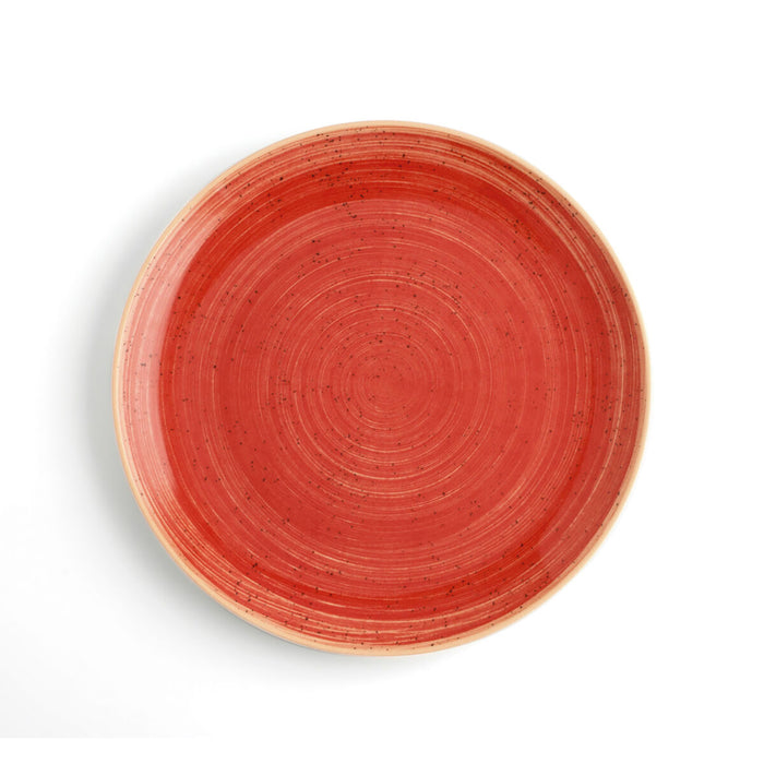 Flacher Teller Ariane Terra Rot aus Keramik Ø 29 cm (6 Stück)