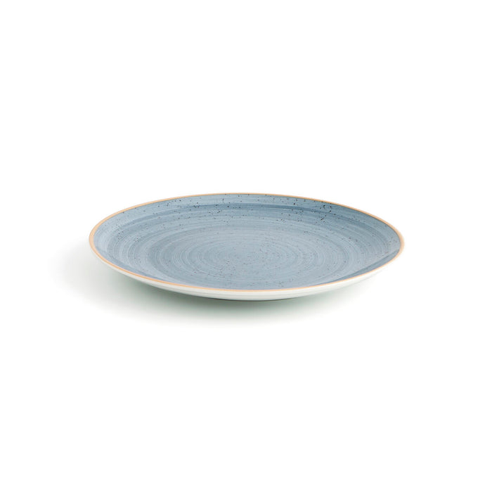 Flacher Teller Ariane Terra Blau aus Keramik (6 Stück)