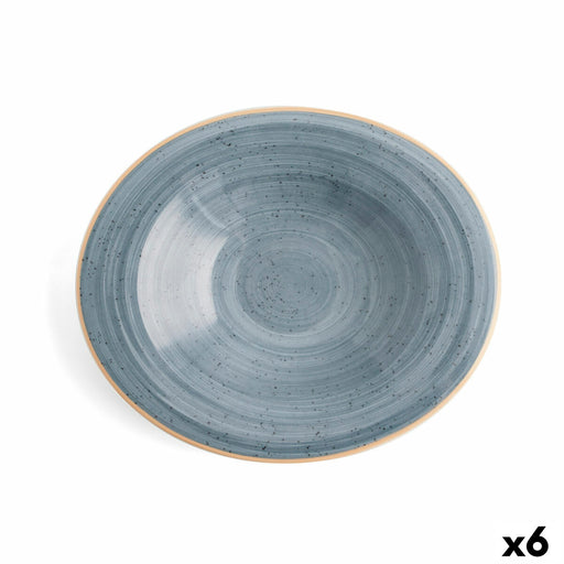 Suppenteller Ariane Terra aus Keramik Blau (Ø 29 cm) (6 Stück)