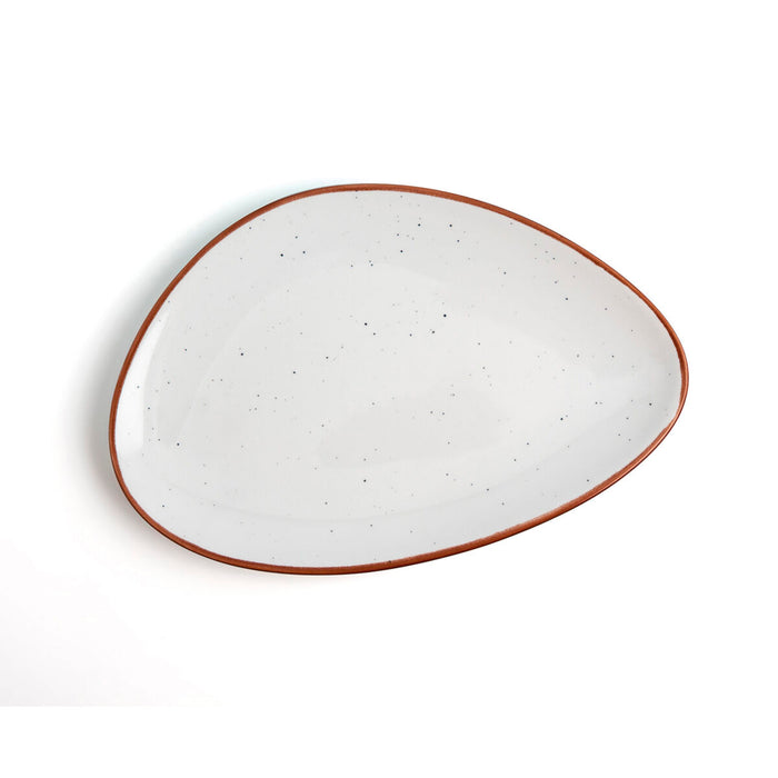 Flacher Teller Ariane Terra Beige aus Keramik Ø 21 cm (12 Stück)