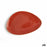 Flacher Teller Ariane Terra Dreieckig Rot aus Keramik Ø 21 cm (12 Stück)