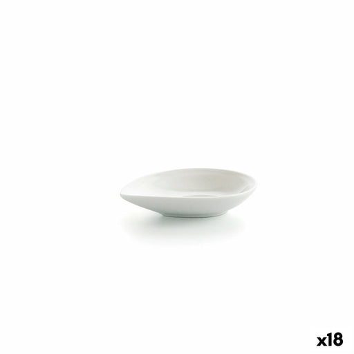 Schüssel Ariane Alaska Laken Mini aus Keramik Weiß (10 x 8 x 2,2 cm) (18 Stück)