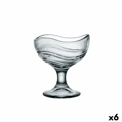 Eiscreme- und Milchshakes-Becher Bormioli Rocco Acapulco Durchsichtig Glas (330 ml) (6 Stück)